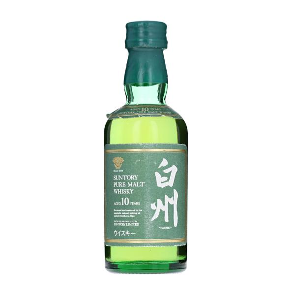 【ミニチュアボトル】サントリー 白州 10年 ピュアモルト グリーンラベル ウイスキー 50ml 4...