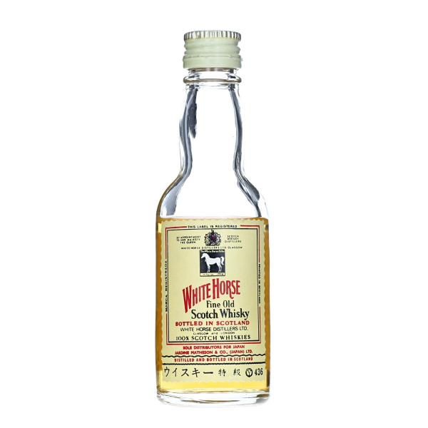 【ミニチュアボトル】ホワイトホース スコッチ ウイスキー 特級表示 箱なし 48ml 43%　KBM...