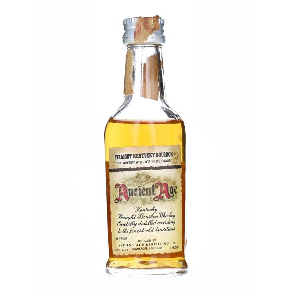 【ミニチュアボトル】エンシェントエイジ バーボン ウイスキー 箱なし 48ml 43％　KBM136...