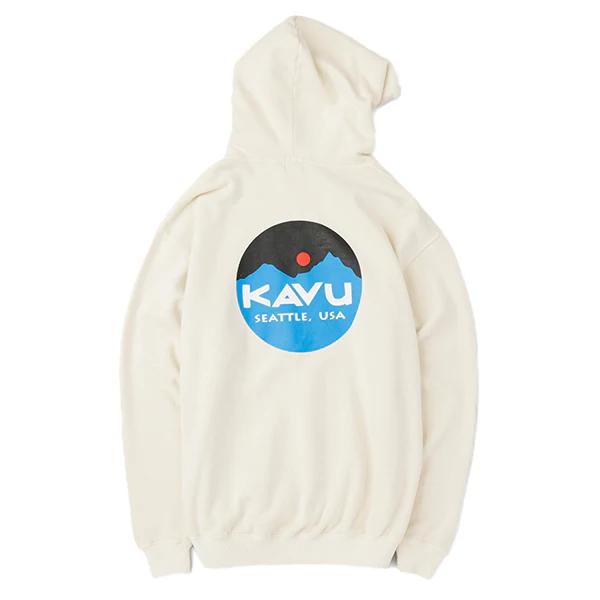 KAVU カブー メンズ マウンテンロゴパーカー　Ivory　アイボリー