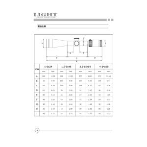 ライト光機 ライフルスコープ 4-24×50の詳細画像4