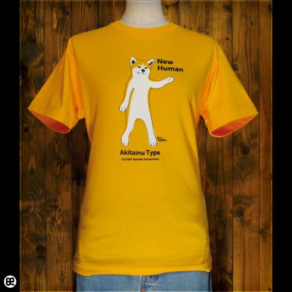 Akitainu：ゴールドイエロー：Tシャツ
