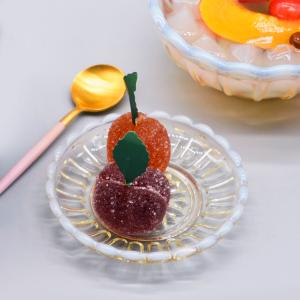 廣田硝子 雪の花 豆皿 古代色 ( 小皿 皿 ミニ皿 取り皿 醤油皿 しょうゆ皿 薬味皿 小粒皿 器 プレート ガラス ガラス食器 日本製 レトロ )