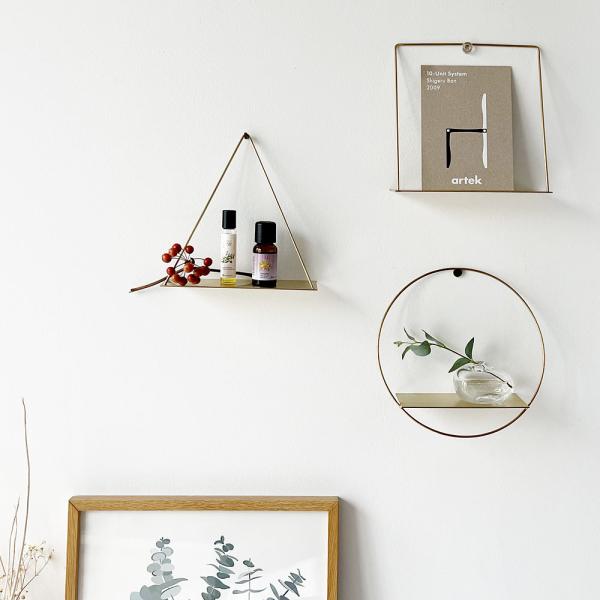 PIKE wall brass shelf 全3種( ピケ ウォールブラスシェルフ ウォールラック ...
