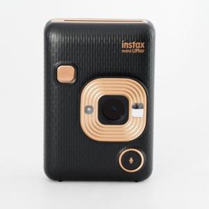 FUJIFILM 富士フイルム チェキ インスタントカメラ/スマホプリンター instax mini LiPlay エレガントブラック INS MINI HM1 ELEGANT BLACK #13608