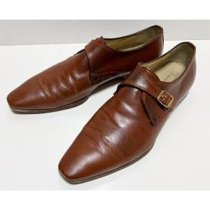 ANTONIO MAURIZI/アントニオマウリッティ レザー シングルモンクストラップシューズ 4...