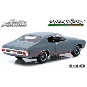 アメ車ミニカー 超安い グリーンライト ワイルド スピード Max Dom S シェベル シボレー グレー Ss 1970 1 18