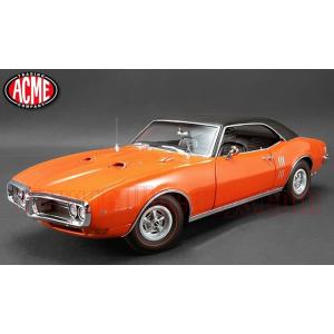 アメ車ミニカー 限定504個 Acme 1968 激安卸販売新品 ポンティアック W ファイヤーバード オレンジ ブラックトップ 1 18