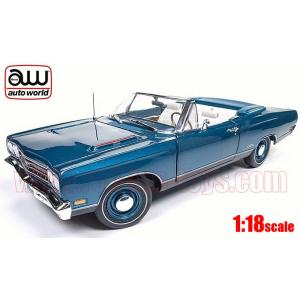 アメ車ミニカー オートワールド 1969 プリムス Gtx コンバーチブル ブルー 1 18 Buenasrecomendaciones Com