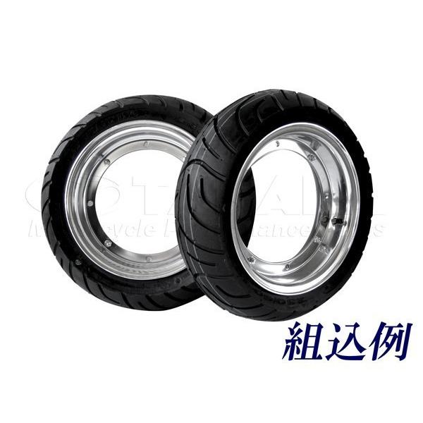 田中商会直営店】ダックス用　アルミホイール・タイヤ　10インチ　４本ハブＪ数選択可能　未組込