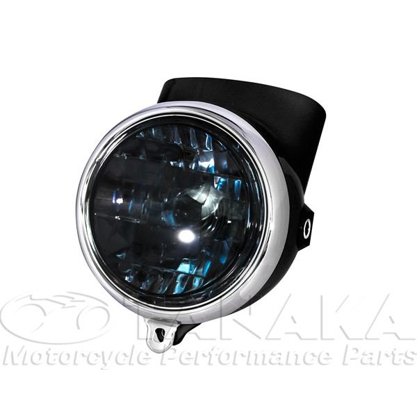 田中商会直営店】初期型6Vダックスdax・6vシャリータイプヘッドライト　ブラック・スモーク