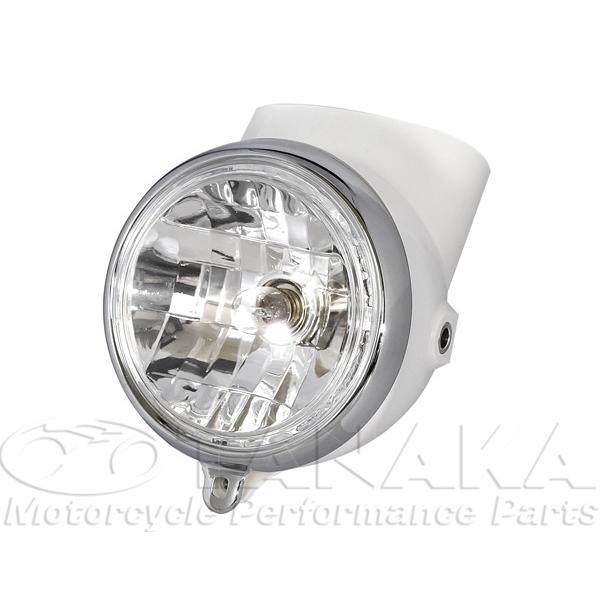 田中商会直営店】初期型6Vダックスdax・6vシャリータイプヘッドライト　ホワイト・クリア