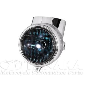 田中商会直営店】初期型6Vダックスdax・6vシャリータイプヘッドライト　メッキ・スモーク