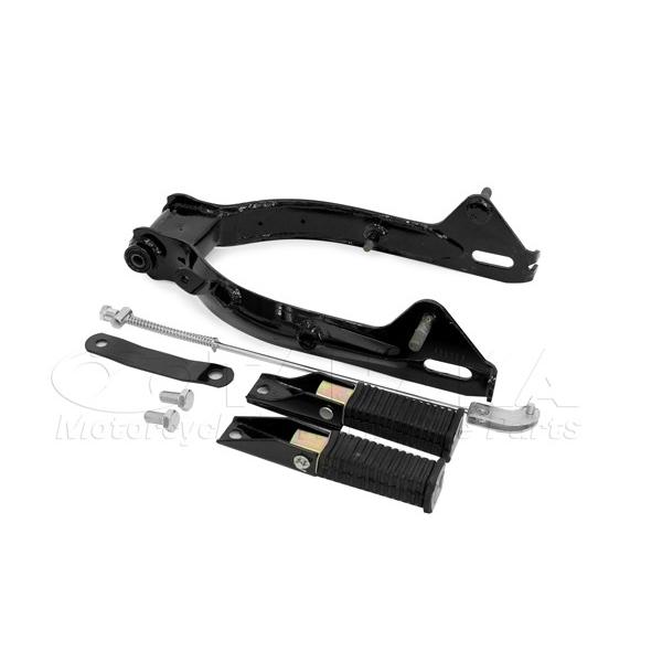 田中商会直営店】ダックス・シャリィ用　ノーマルタイプ　スイングアーム　タンデムステップセットブラック