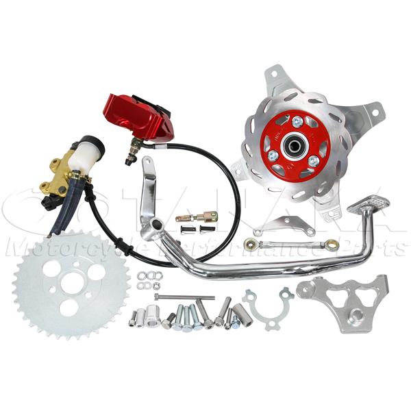 田中商会直営店】ダックス　DAX用　リアディスクブレーキキット(4ポットキャリパー)