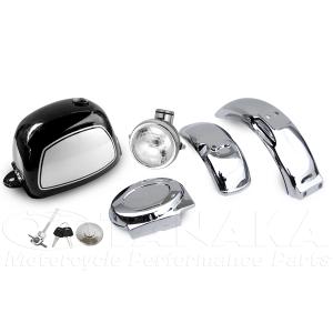 ゴリラタイプ　外装5点セットブラックタンク　ステッカー付_田中商会直営店