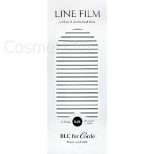 ビーエルシーフォーコーデ BLC for Corde ラインフィルム(OPAQU/不透明)ブラック 0.8mm お取り寄せ メール便(ネコポス)対応 フィルム/ジェルネイルパーツ｜rednails