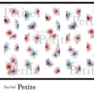 写ネイル Sha Nail Petite X-Ray Flowers/エックスレイ フラワー メール便対応 フラワー/ネイルシール/花