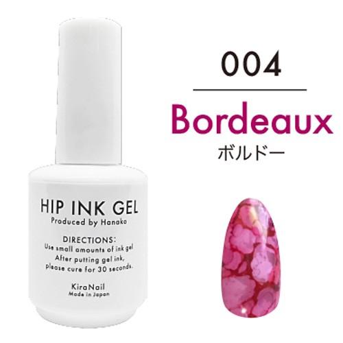 キラネイル Kira Nail Hanakoプロデュース ヒップインクジェル10ml 004 ボルド...