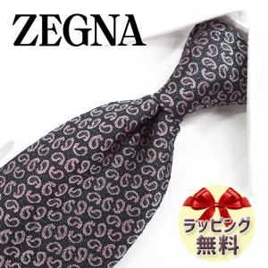 ZEGNA（ゼニア） ネクタイ ブランド ピンク/ブラック EZB168【ブランド