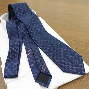 GUCCI グッチ ネクタイ GG柄(8cm)...の詳細画像1