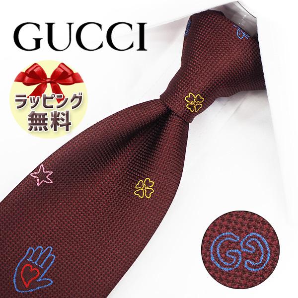 GUCCI  グッチ ネクタイ (7cm) GG60【ブランド・プレゼント・バースデー・ギフト・父の...