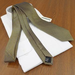 レノマ ネクタイ RE26 イエロー/ブラック...の詳細画像1