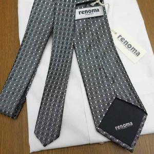 レノマ ネクタイ RE53 チャコールグレー/...の詳細画像2