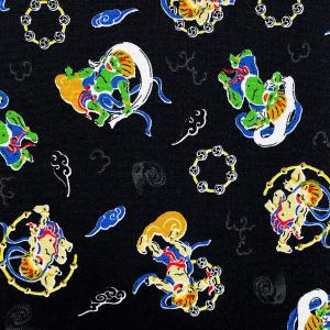 御朱印帳 大判【風神雷神/黒】御城印帳 蛇腹タ...の詳細画像4