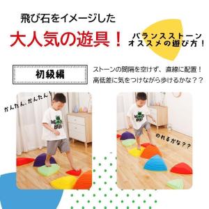 バランスストーン 11個セット 子供用 飛び石...の詳細画像1