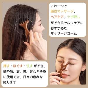種類1:1個 サンダルウッド マッサージコーム...の詳細画像1