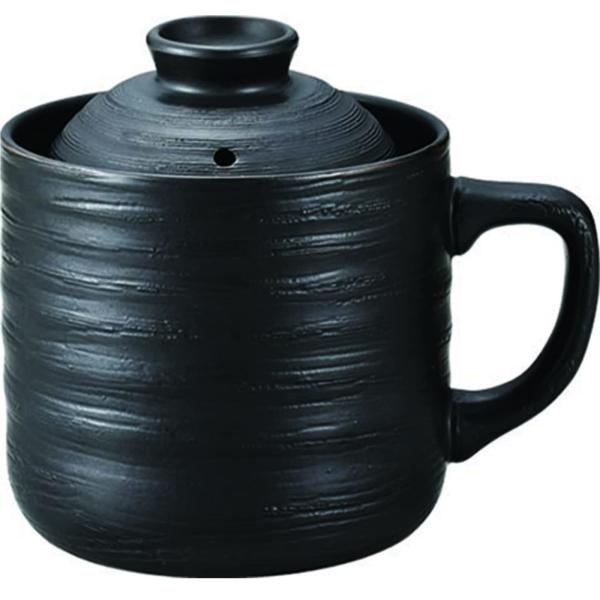 カクセー 電子レンジ調理器 炊飯マグ 1合炊き 楽炊御膳 ブラック 約幅14.5×奥行11×高さ13...