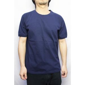 フルーツオブザルーム  Fruits of The Loom / TOMPKINS トンプキン 半袖 Tシャツ 無地 リブ (ネイビー) NAVY【メール便発送対応】｜redwood