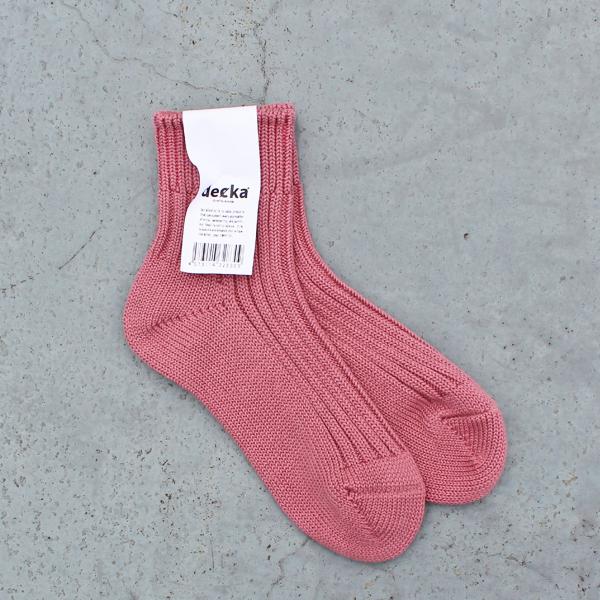 decka quality socks デカ クォリティ ソックス Low Gauge Rib So...