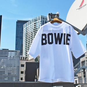 JOHNBULL　JT262C26 Artist t-shirt アーティストTシャツ　David Bowie デヴィッド・ボウイ LOGO　Rock t-shirt ロックTシャツ　WHITE