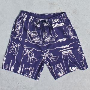 Lee　LM8458 ATHLETIC SHORTS アスレチック ショーツ レーヨン×コットン　Vintage Vintage Bandanna Print ヴィンテージ バンダナ プリント NAVY　送料無料！｜redwood