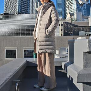 PYRENEX ピレネックス WOMEN'S　SPOUTNIC LONG SOFT2 スプートニック ロング ソフト2　DOWN COAT ダウン コート　FEATHERGREY JP38-JP40 HWU063　送料無料！｜redwood