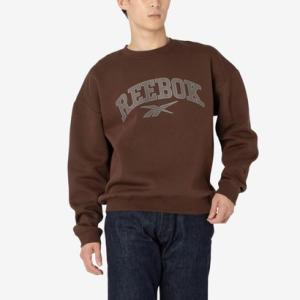 【リーボック公式】ビッグロゴ クルースウェット / CURTIS VARSITY SWEATSHIRT （ブラウン）