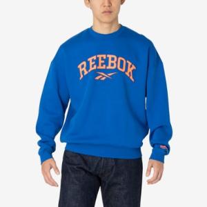 【リーボック公式】ビッグロゴ クルースウェット / CURTIS VARSITY SWEATSHIRT （ブルー）
