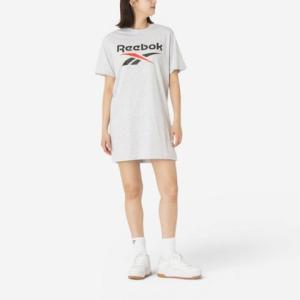 【リーボック公式】2カラーロゴ オーバーサイズ Tシャツドレス / ID 2-COLOR LOGO ...