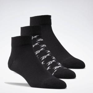 【リーボック公式】クラシックス アンクル ソックス 3足組 / Classics Ankle Socks 3 Pairs （ブラック）｜reebok