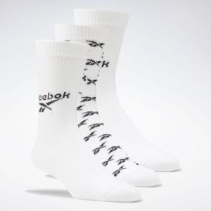 【リーボック公式】クラシックス フォールドオーバー クルー ソックス 3足組 / Classics Fold-Over Crew Socks 3 Pa｜reebok