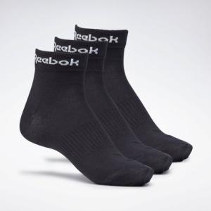 【リーボック公式】アクティブ コア アンクル ソックス 3足組 / Active Core Ankle Socks 3 Pairs（ブラック）｜reebok