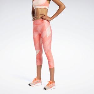セール価格  リーボック公式 タイツ Reebok ラン エッセンシャルズ オールオーバープリント 3/4 レギンス / Run Essentials Allover Print 3/4 Leggings…