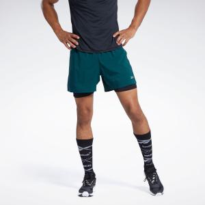 アウトレット価格 返品可 リーボック公式 ショーツ Reebok ランニング エッセンシャルズ ツーインワン ショーツ / Running Essentials Two-in-One Shorts ラン…