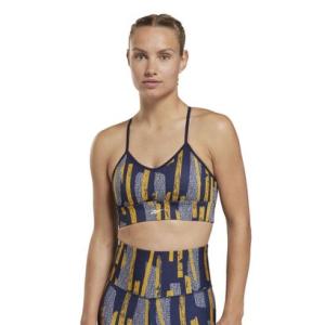 【リーボック公式】MYT プリンテッド ブラ / MYT Printed Bra（ベクターネイビー）