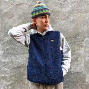 コードシェルパベスト / CL CORD SHERPA VEST （ベクターネイビー）