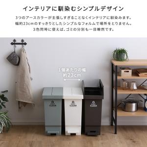 ゴミ箱 ダストボックス 32L 蓋付き キャス...の詳細画像4