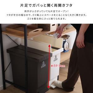 ゴミ箱 ダストボックス 32L 蓋付き キャス...の詳細画像5