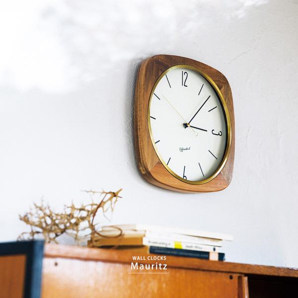 掛け時計 壁掛け時計 おしゃれ 静音 ウォールクロック アナログ シンプル 天然木 北欧 ナチュラル...